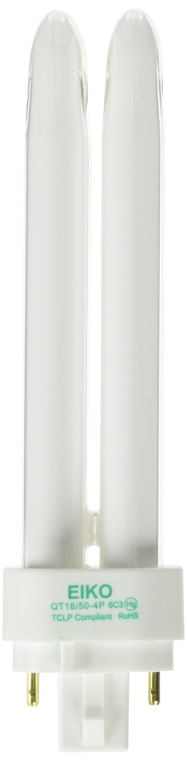 Eiko QT18/50-4P 18W Quad-Tube Fluorescent Bulbs 5000K G24q2 Natural White