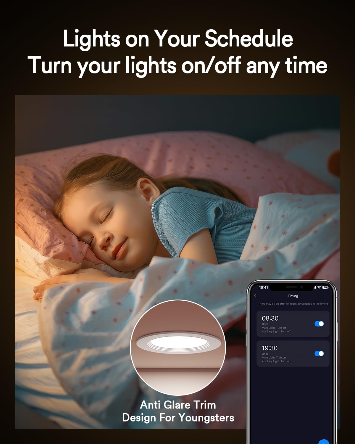 Lumary Smart Recessed Lighting 4 Inch With Remote  Compatible With Alexa/Google  Canless Wifi Led Wafer Recessed Lights  Rgbww Ceiling Downlight With J-Box And Metal Anti-Glare Baffle Trim  4Pack