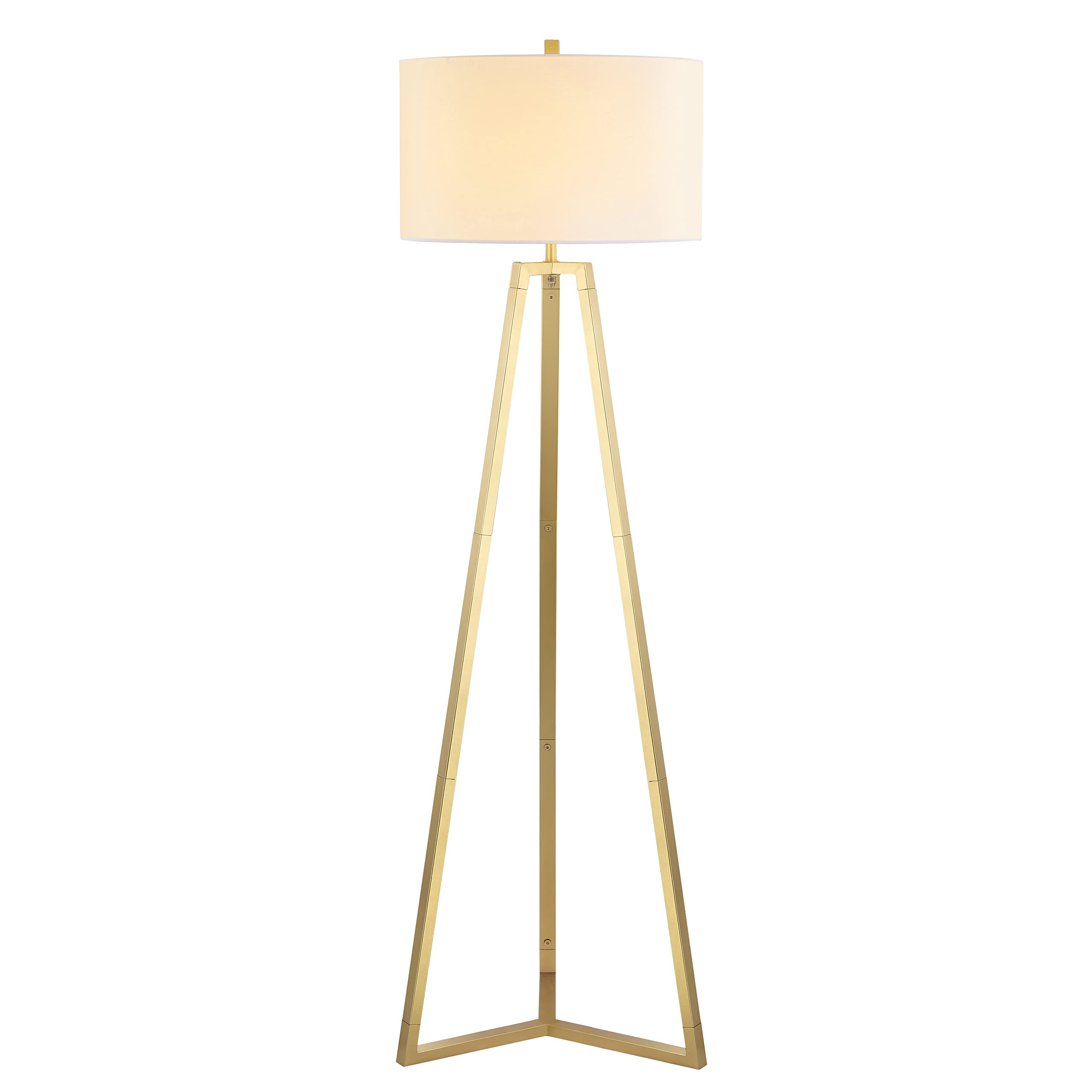SAFAVIEH Lighting Collection Deisa Contemporary Gold 64-inch Tripod Floor Lamp (LED Bulb Included)