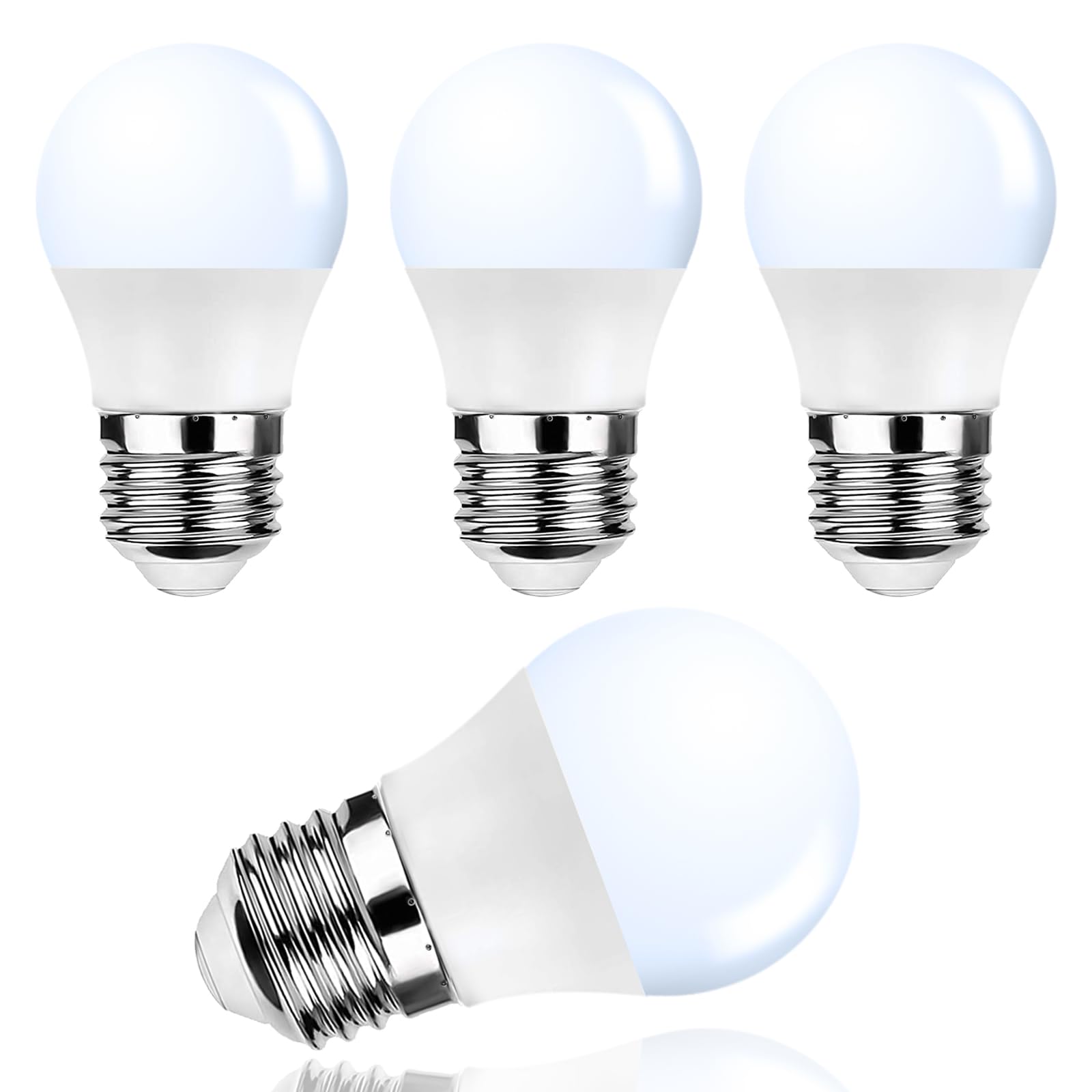 Procrus E26 Led Small Light Bulbs 5 Watts (35W Equivalent) Cool White 6500K 400Lm Led Bulbs For Ceiling Fan,Wall Sconces,Desk La