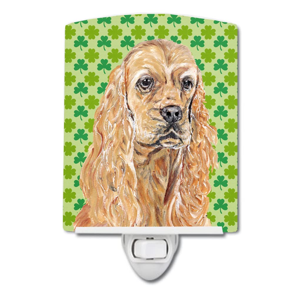 Carolines Treasures Ceramic Night Light, Buff Cocker Spaniel, UL-Certified, 6x4x3in, Multicolor, Model SC9570CNL