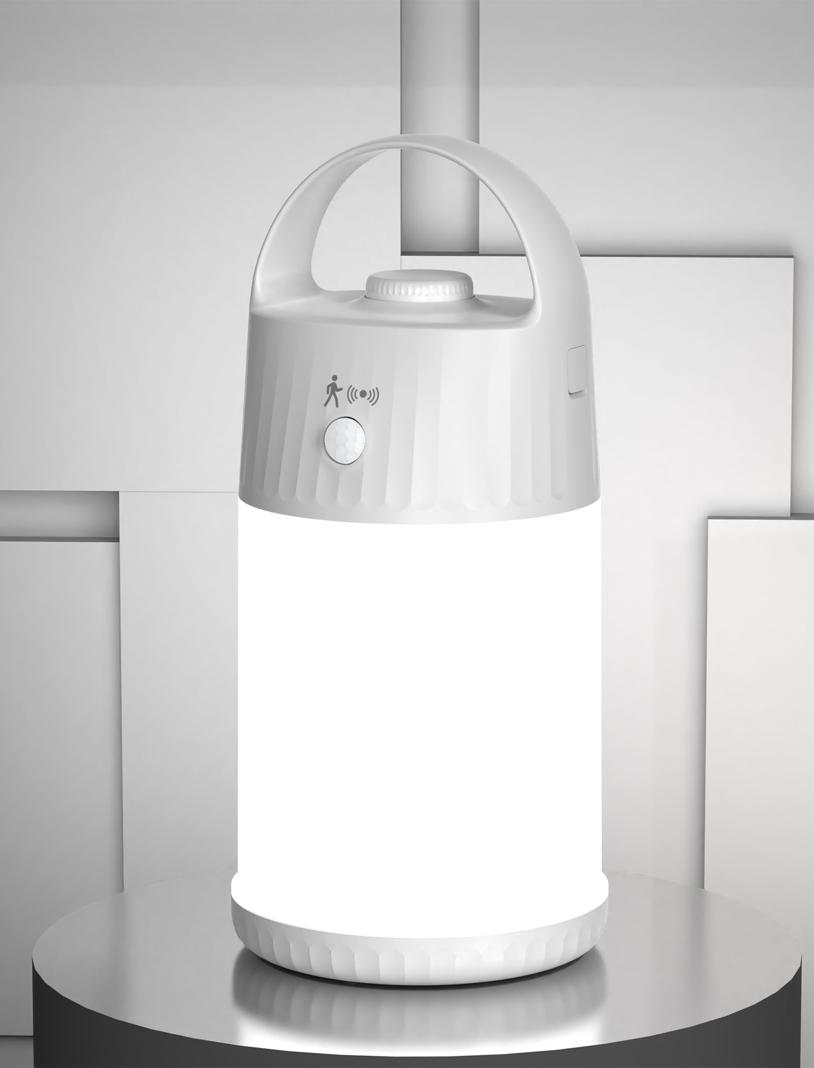Upgraded Motion Sensor Night Light with 3 Adjustable Brightness Levels,Portable Rechargeable LED Lamp with PIR Motion Detection,