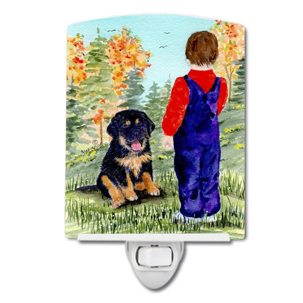 Carolines Treasures Ceramic Night Light, Tibetan Mastiff, 6x4x3 inches, UL-Certified, Ideal for Bedroom, Bathroom, Nursery