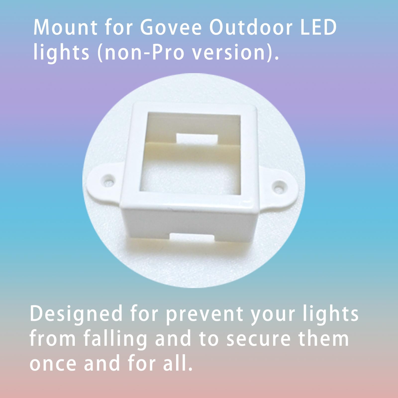 Piaolgyi Mount For Govee Outdoor Led Lights (Non-Pro Version),Outdoor Led Light Mounting Brackets For Govee (Model H705) Outdoor