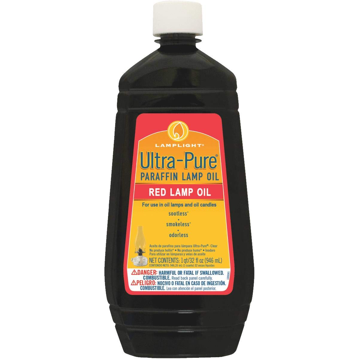 Lamplight 60012 Ultra-Pure Lamp Oil, 32-Ounce, Red