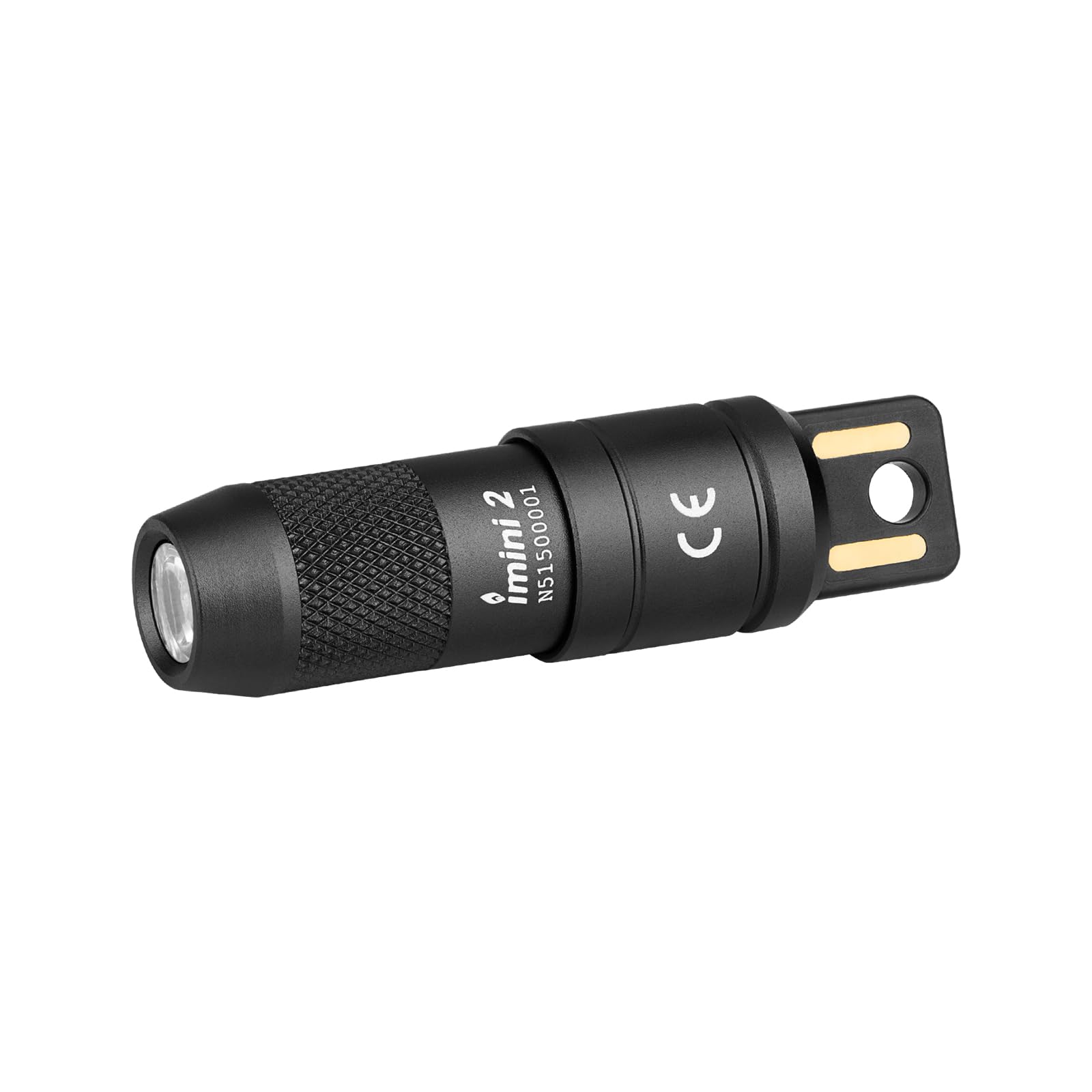 OLIGHT IMINI 2 Keychain Flashlight, 50 Lumens, Compact, Aluminum, Black, Model IMINI2-BK-300000
