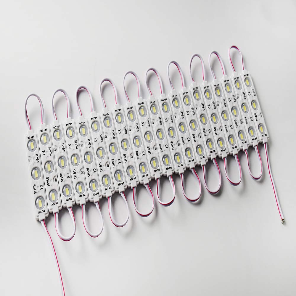 Led Module,Replacement Lights For Inflatables White 20Pcs 9.8 Ft 5730 Smd 150Lm Per Led Module Ip65 Waterproof Christmas Inflata