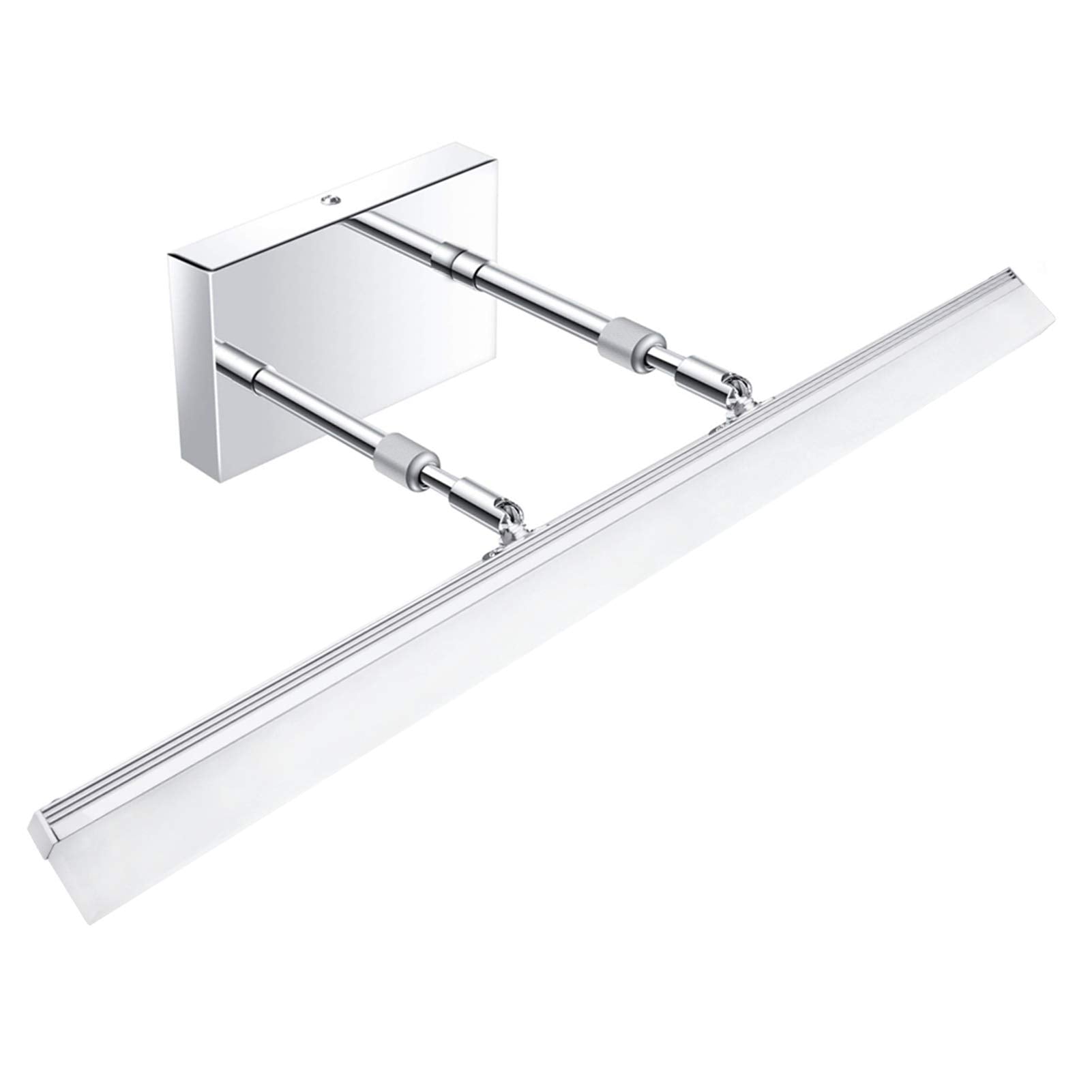 Aipsun 24 Dimmable Led Vanity Light Fixture - Polished Chrome, Stainless Steel Base, Model 6480-14W