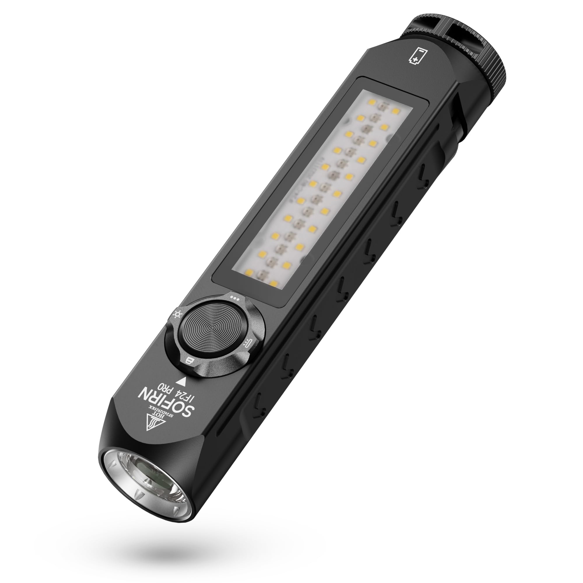 Sofirn If24 Pro 1800Lm Rechargeable Waterproof Flashlight - Magnetic Red Light, Camping Led