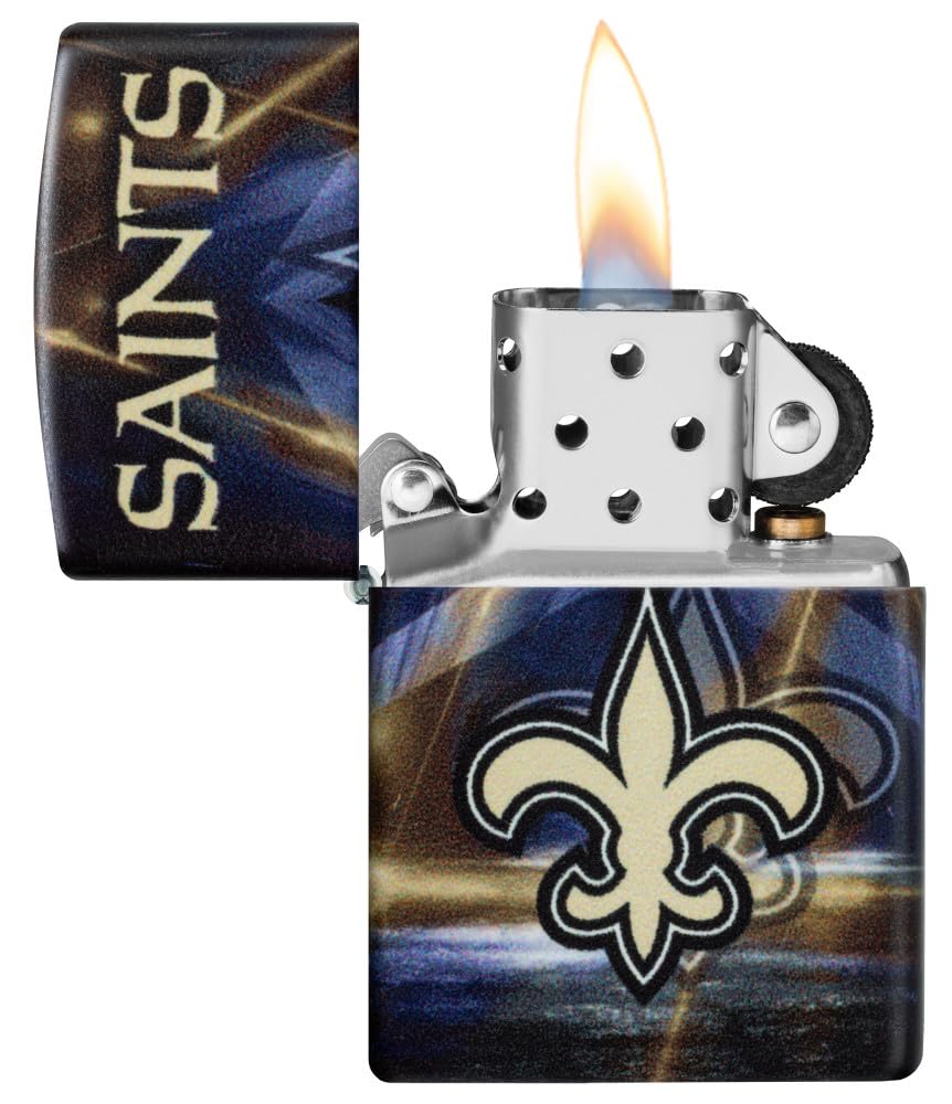 Zippo Nfl New Orleans Saints 540 Matte Pocket Lighter