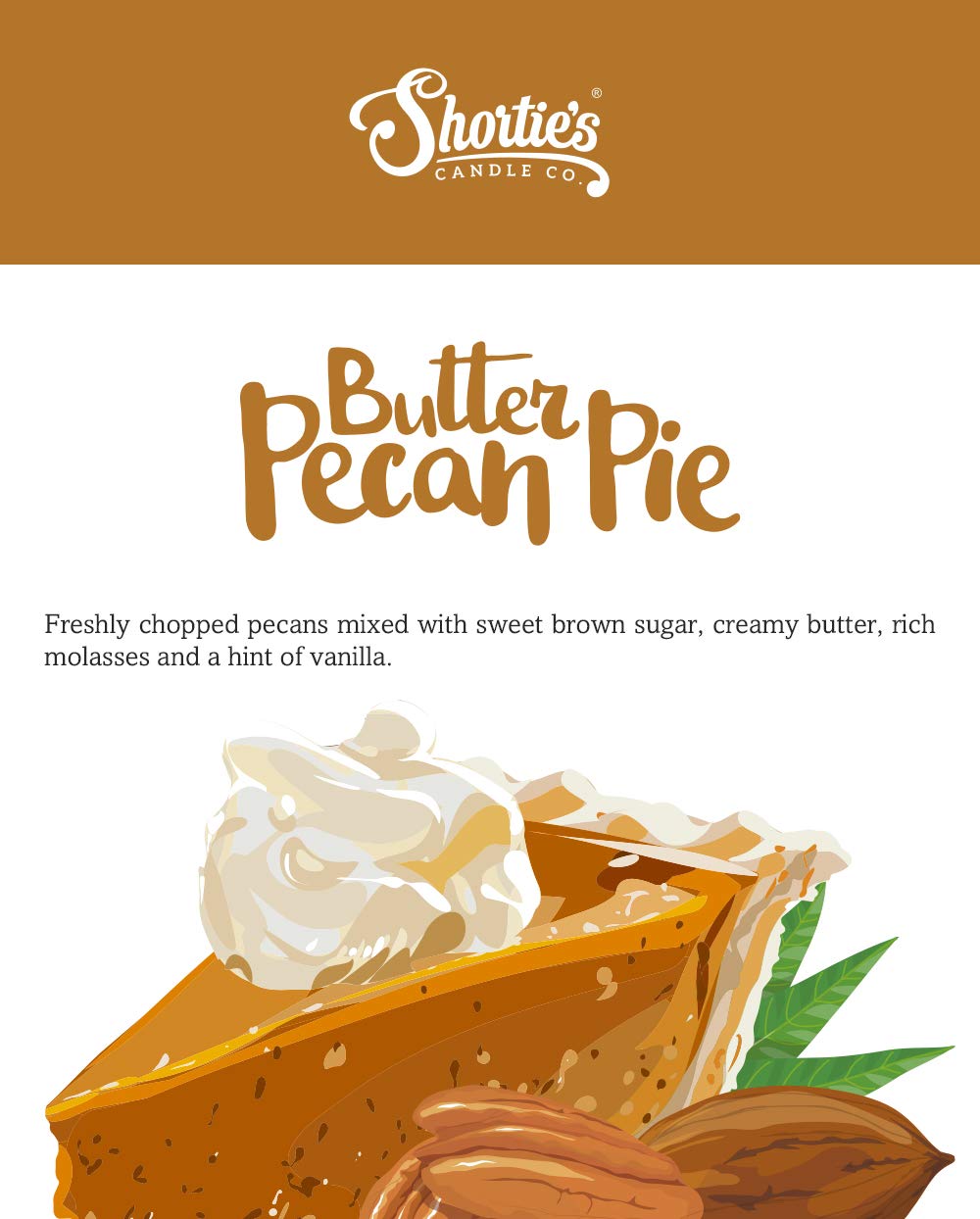 Butter Pecan Pie Premium Tealight Candles - Highly Scented with Natural Oils - 6 Beige Tea Lights - Beautiful Candlelight - Made