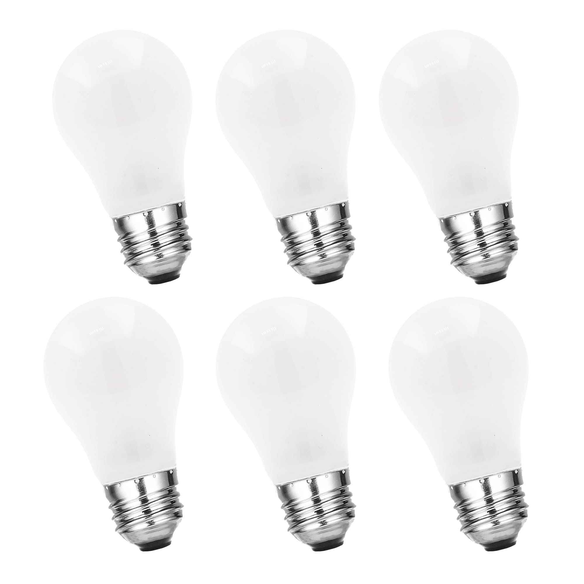 Mandala Crafts Appliance Light Bulbs, 40W Frosted Glass, Pack of 6 for Refrigerator, Oven, Microwave, and Stove