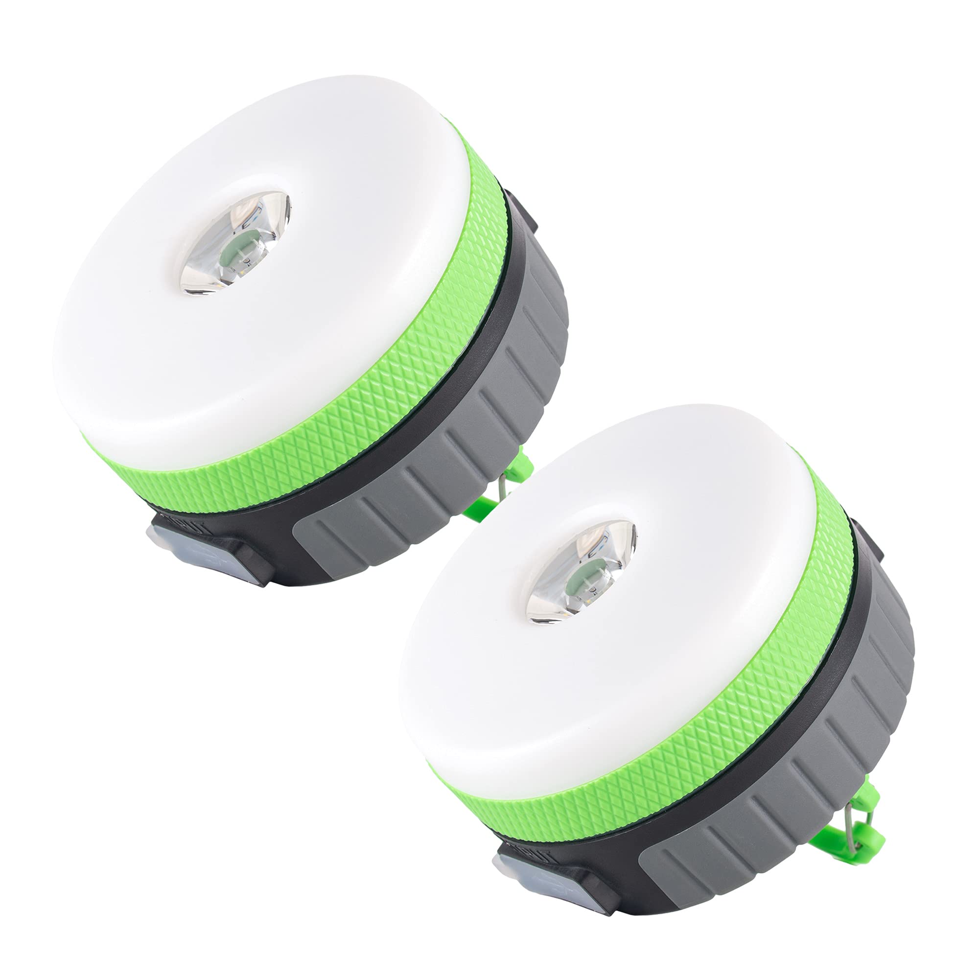 LIT-PaTH LED Camping Lantern, Rechargeable, 2200 mAh, Medium Green, 2-Pack, Model LT-CPL001S-GR-2PK