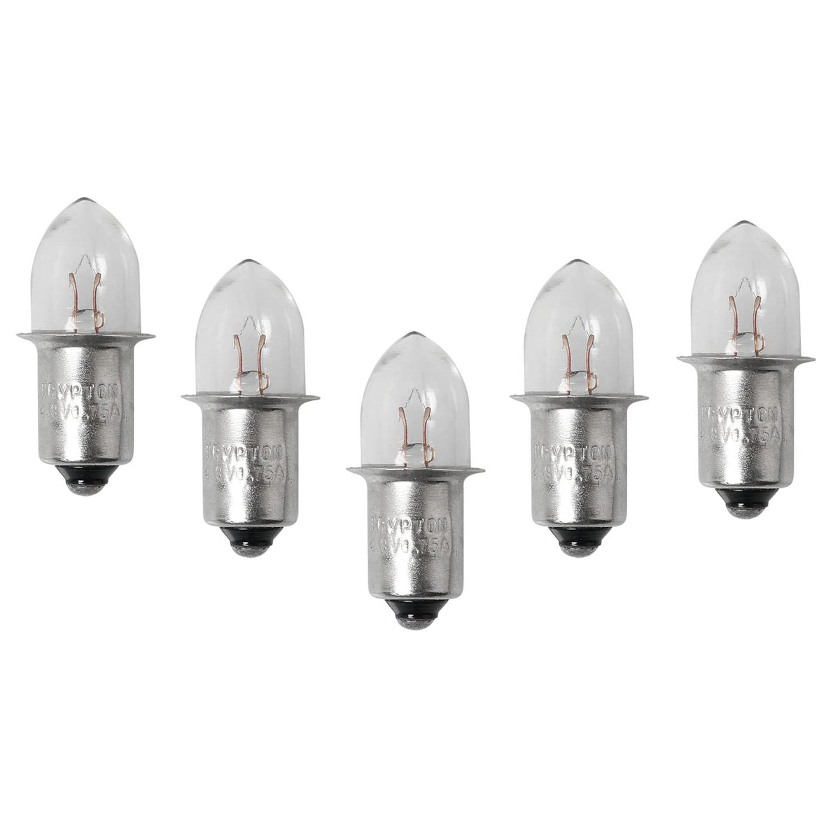 Dgbrsm 5Pcs 4D 4.8V 0.75A Bayonet Base Krypton Replacement Bulb For Flashlight Replacement Bulb Torches Work Light Flashlight Bu