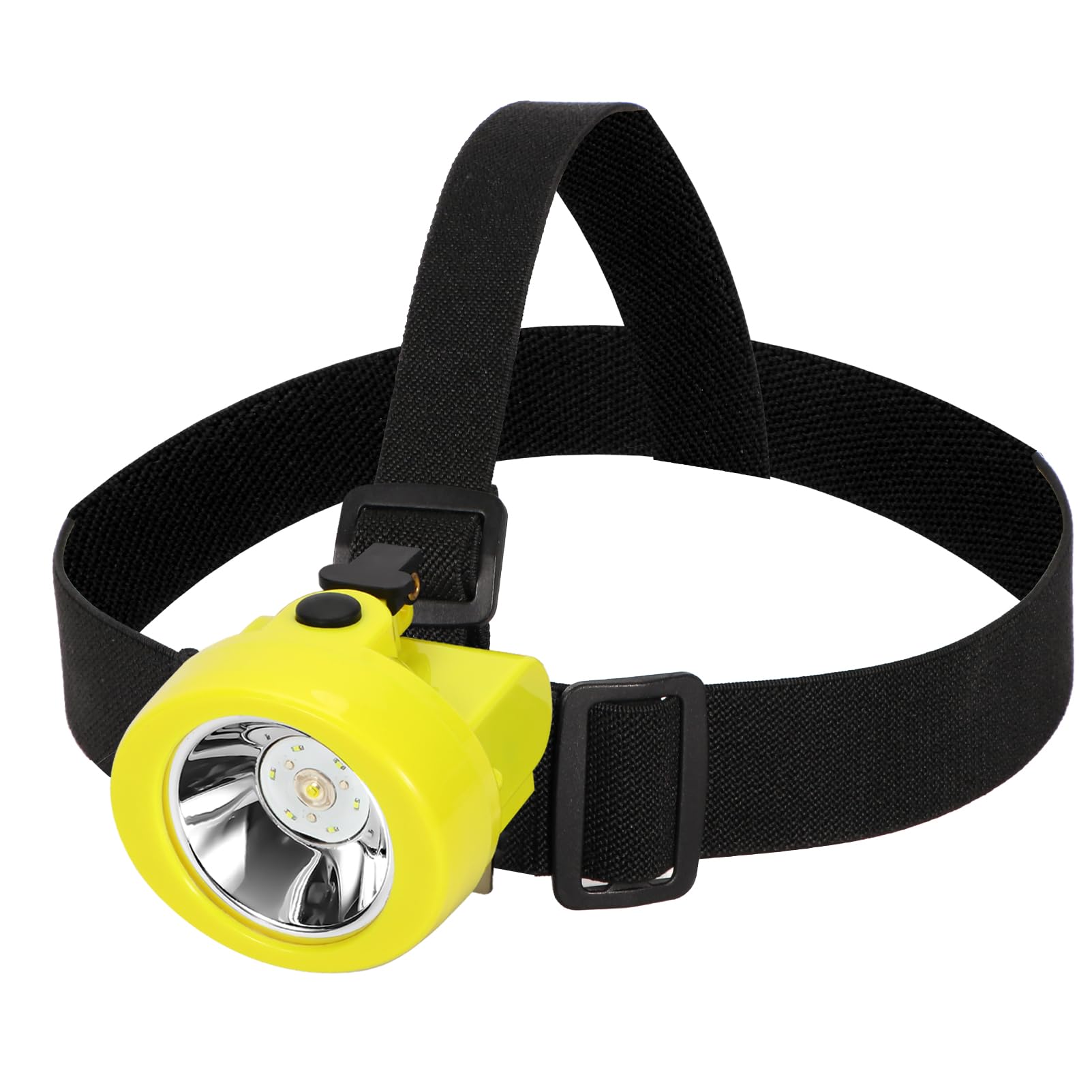 Rechargeable LED Mining Headlamp, Waterproof Explosion-Proof Hard Hat Safety Light, Bright Miner Cap Lamp for Hunting, Fishing,