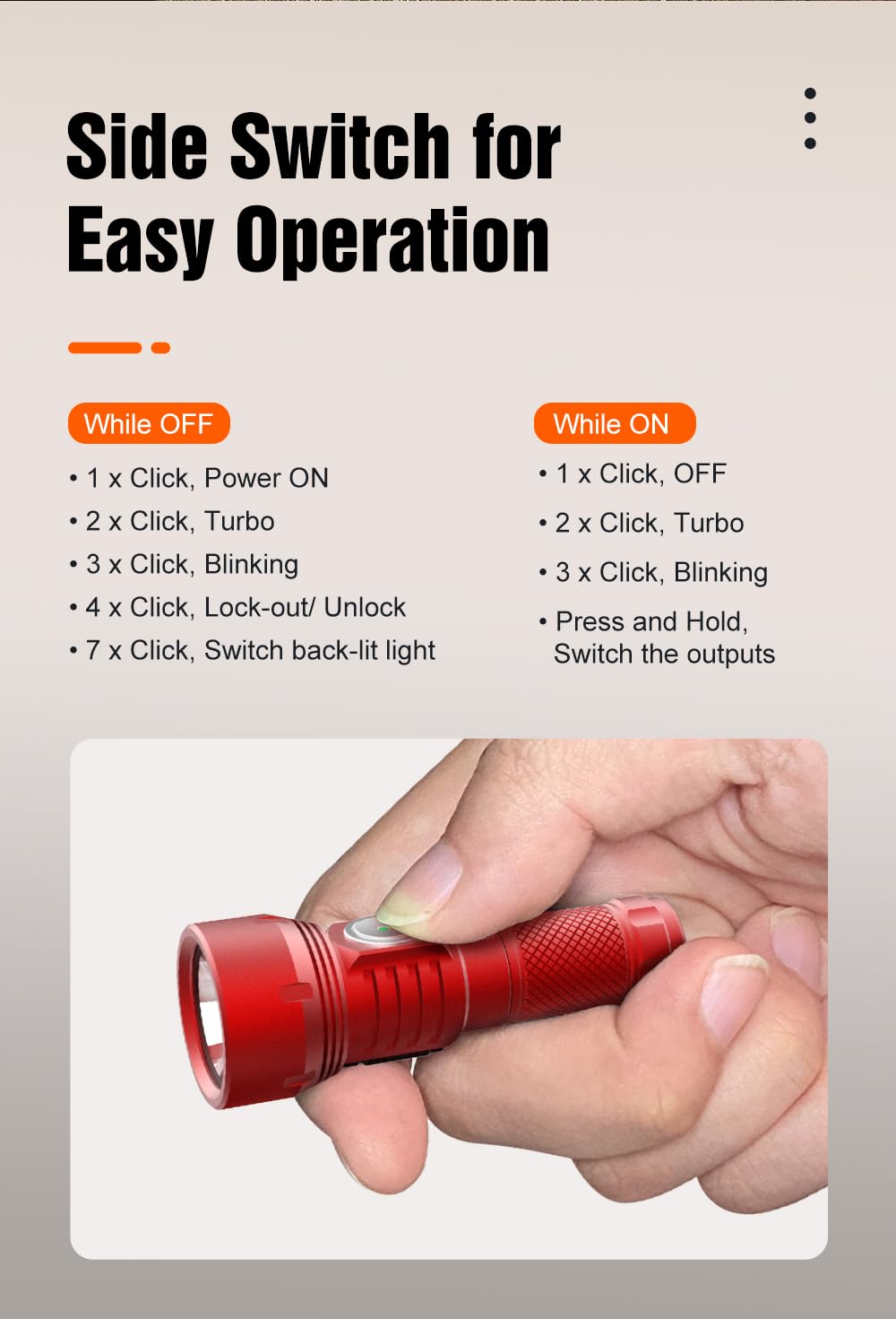 LUMINTOP GT Nano 3.0 Keychain Flashlight 700 Lumens USB-C Rechargeable Aluminum NANO V3 Red