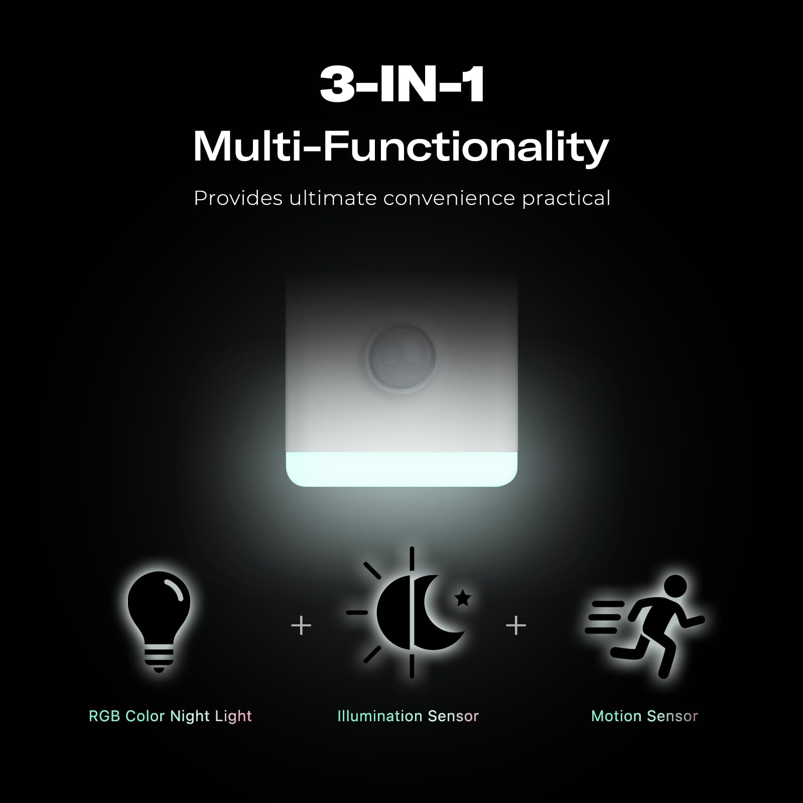 THIRDREALITY Smart Color Night Light 2 Pack, Multi-Function, WiFi Compatible, Works with SmartThings, Google Home, Alexa, Model P1MFCNLA2-W