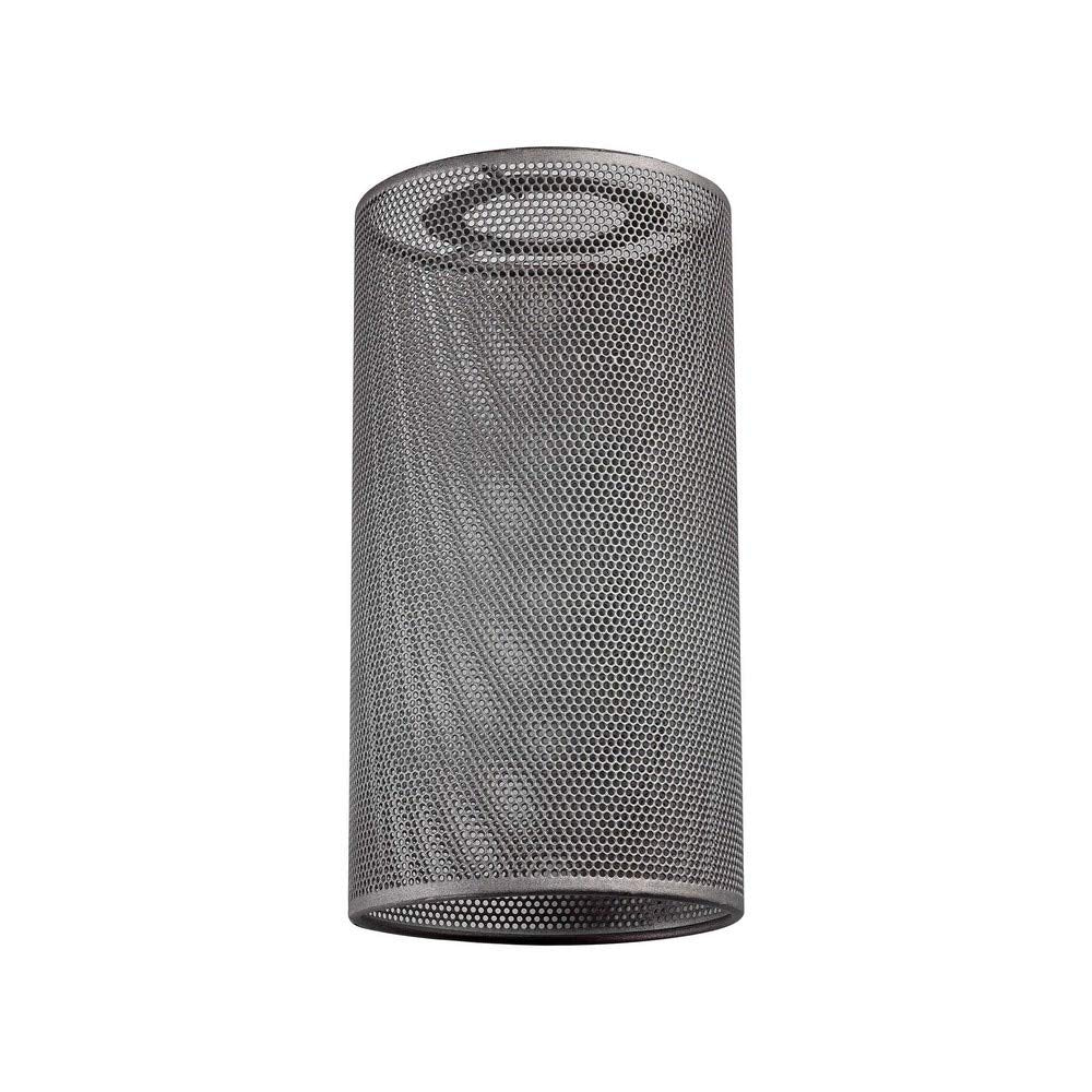 Elk Lighting 1028 Cast Iron Pipe 7&quot; Shade, Weathered Zinc Finish, Metal Accent Lighting