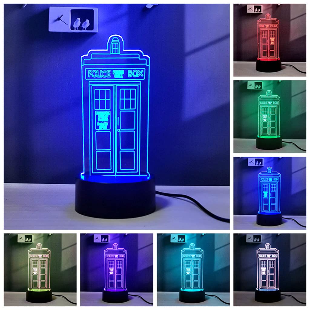 3D Illusion Led Bedroom Night Light Rgb 16 Color Remote Desk Lamp Room Decor For Men