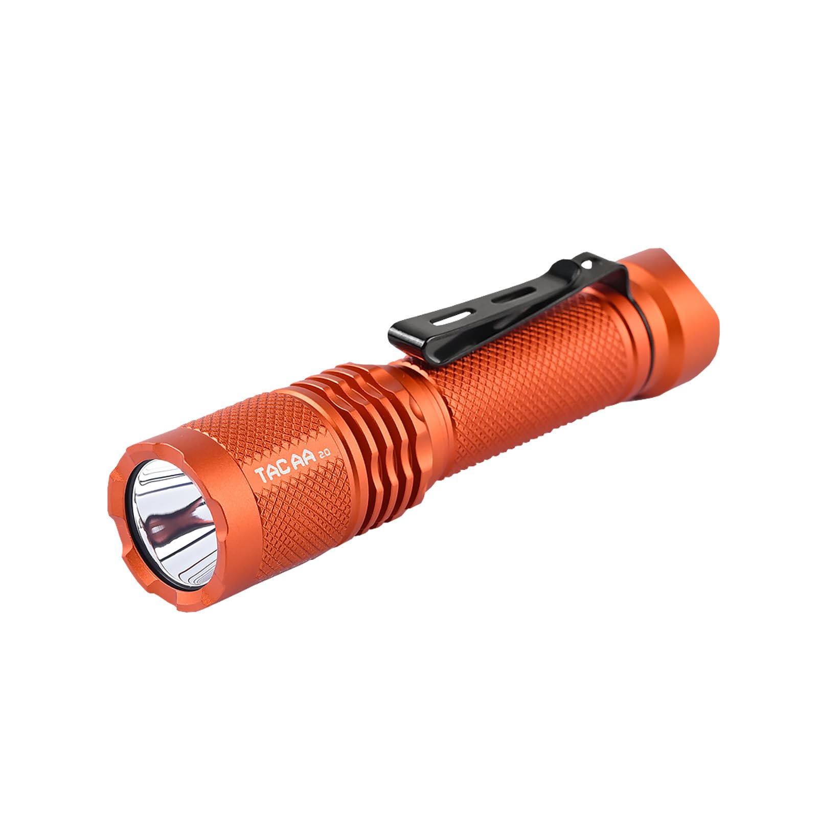 ACEBEAM TAC AA 2.0 Flashlight, 900 Lumens, 360 Meters Range, Rechargeable, Orange, Aluminum