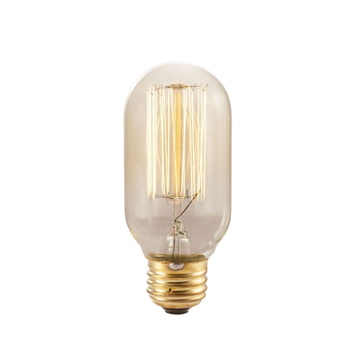 Bulbrite Nos40T14/Sq 40-Watt Nostalgic Incandescent Edison T14 With Vintage Thread Filament And Medium Base, Warm White - 2 Pack By Bulbrite