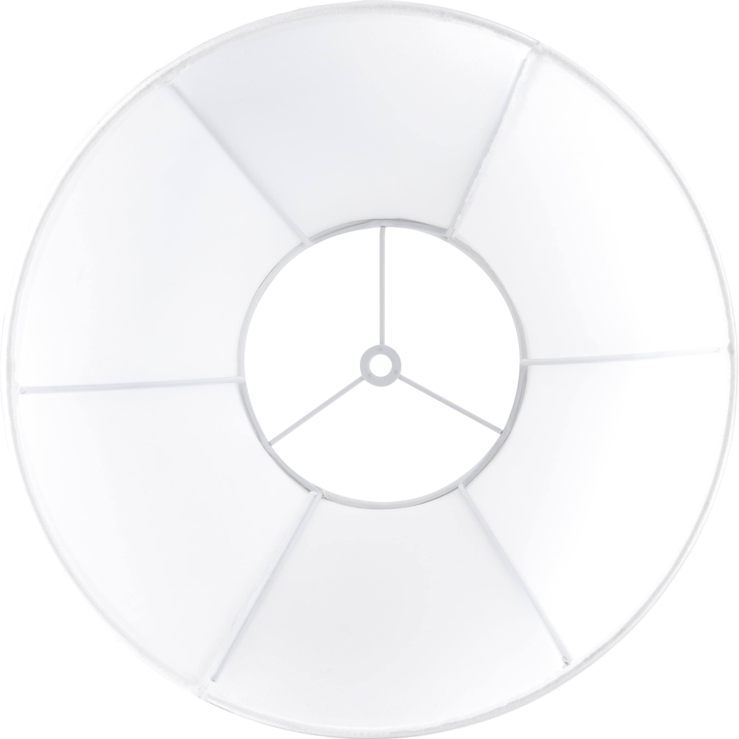 Go&So White Bell Lamp Shades Set Of 2 Meduim Lamp Shade For Table Lamp 6''Top X 13''Bottom X 10.6''High(Spider)Fabric Replacemen