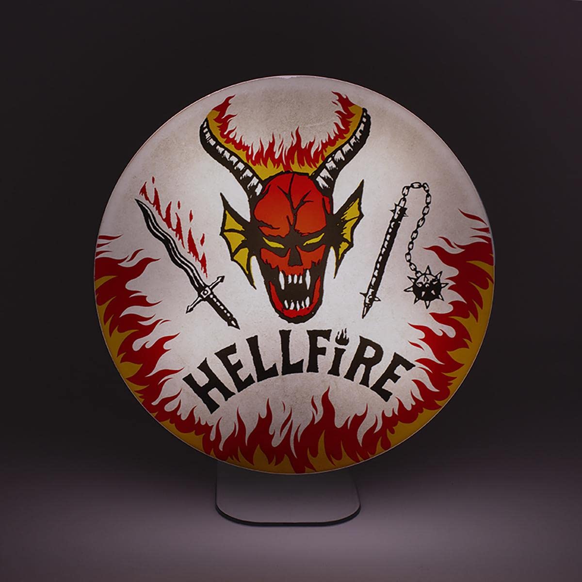 Hellfire Club Logo Light - Stranger Things Merchandise - Wall Mount Or Free Standing