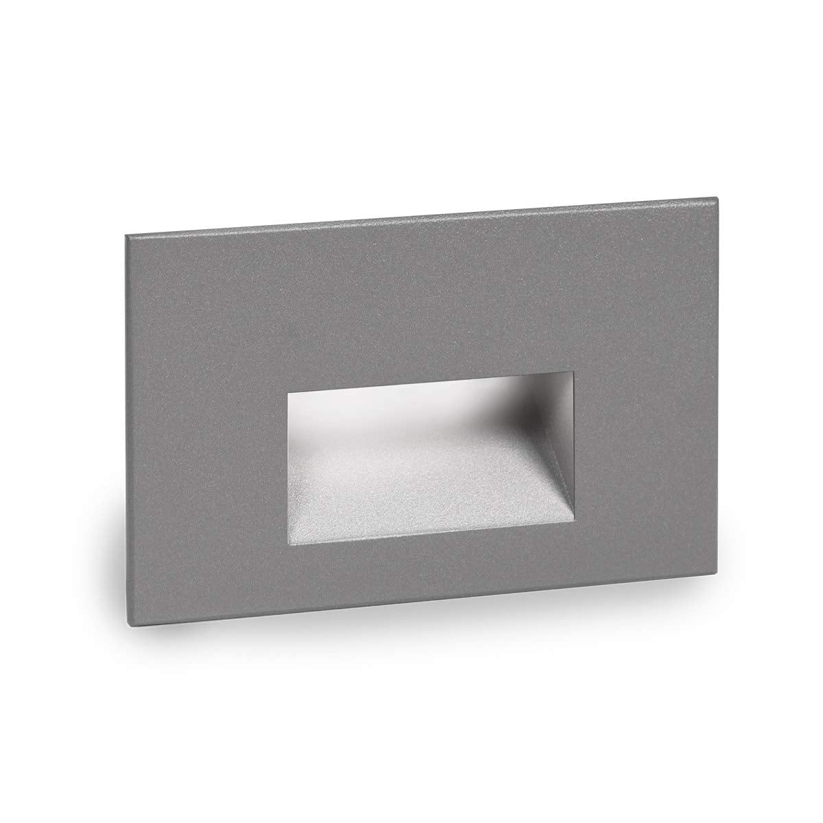 WAC Landscape Lighting, LEDme 120V LED Horizontal Indoor and Outdoor Step and Wall Light Amber 1800K LED in Graphite