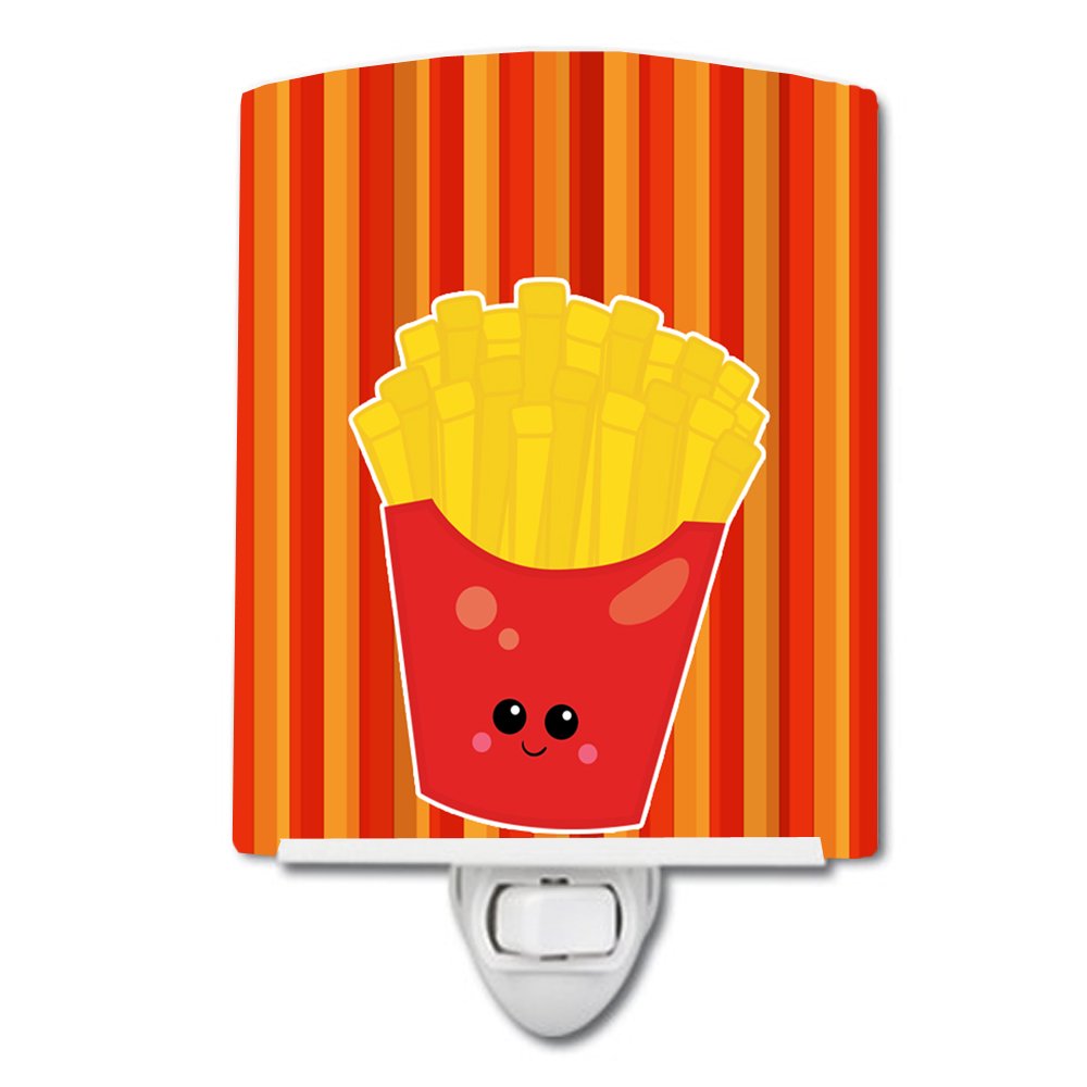 Carolines Treasures BB7050CNL French Fries Face Ceramic Night Light Compact, ULCertified, Ideal for Bedroom, Bathroom, Nursery