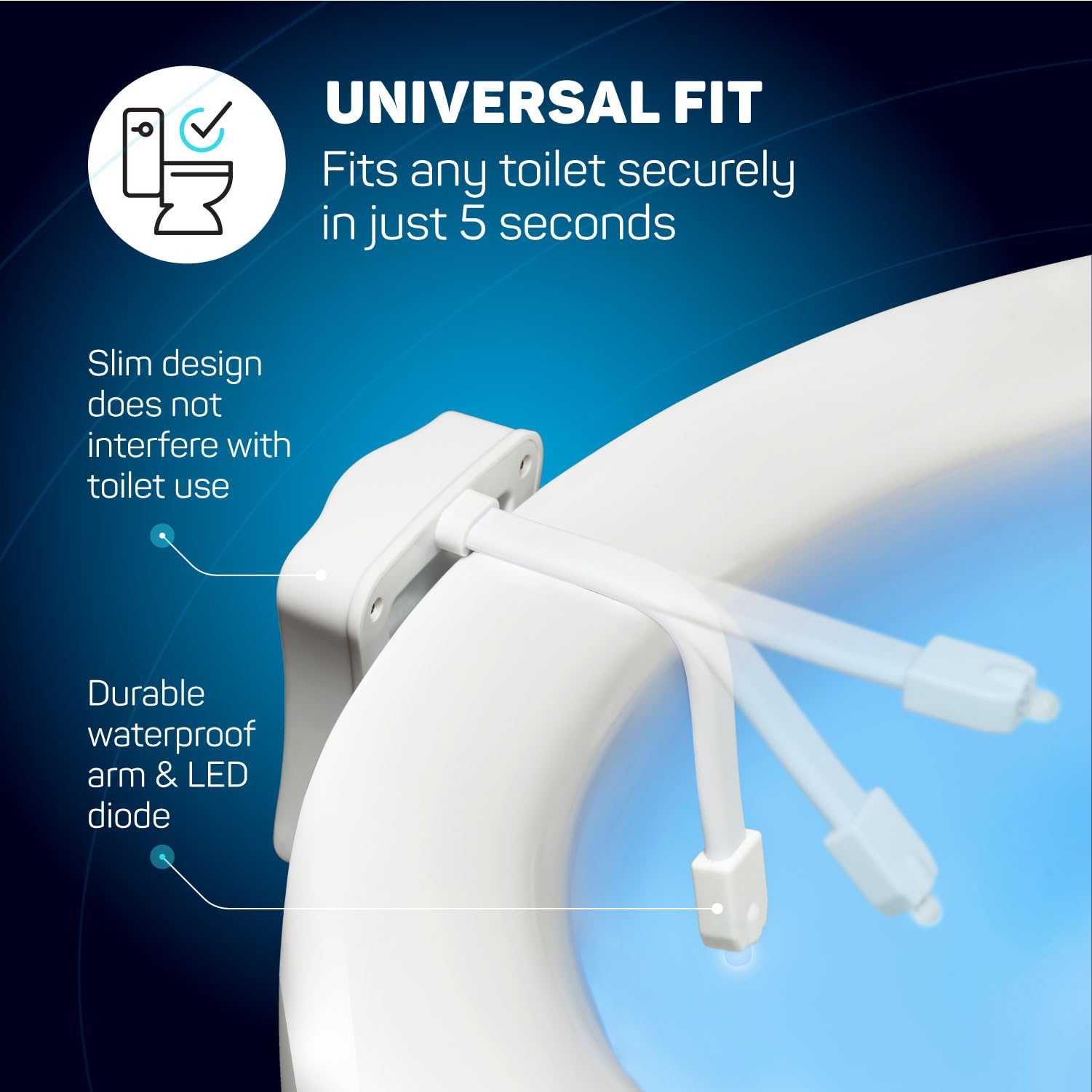 Toilight The Original Toilet Bowl Night Light. Fun & Useful Bathroom Motion Sensor Tech Gadget. Funny Novelty Birthday Gift Idea. Stocking Stuffer For Him Her Guys Men Mom Brother