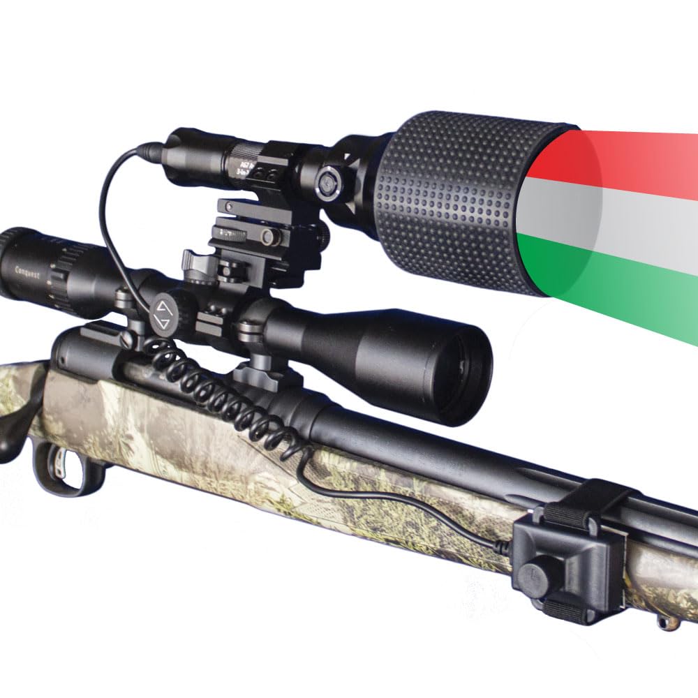 Wicked Lights A67iC 3-Color-in-1 (Green  Red  White LED) Night Hunting Light Kit with Intensity Control for Coyote  Predator  Varmint & Hogs