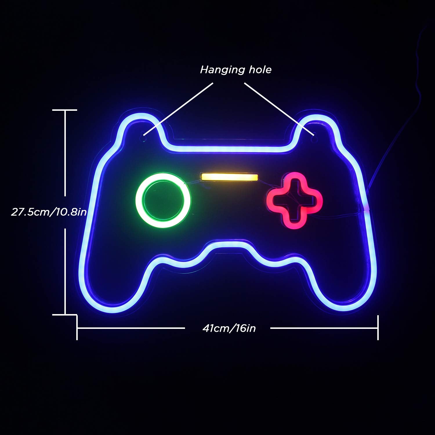ineonlife LED Gamer Neon Sign, Gaming Room Wall Decor for Boys Teen Bedroom Decorations, Game Room Accessories and Decor Birthda
