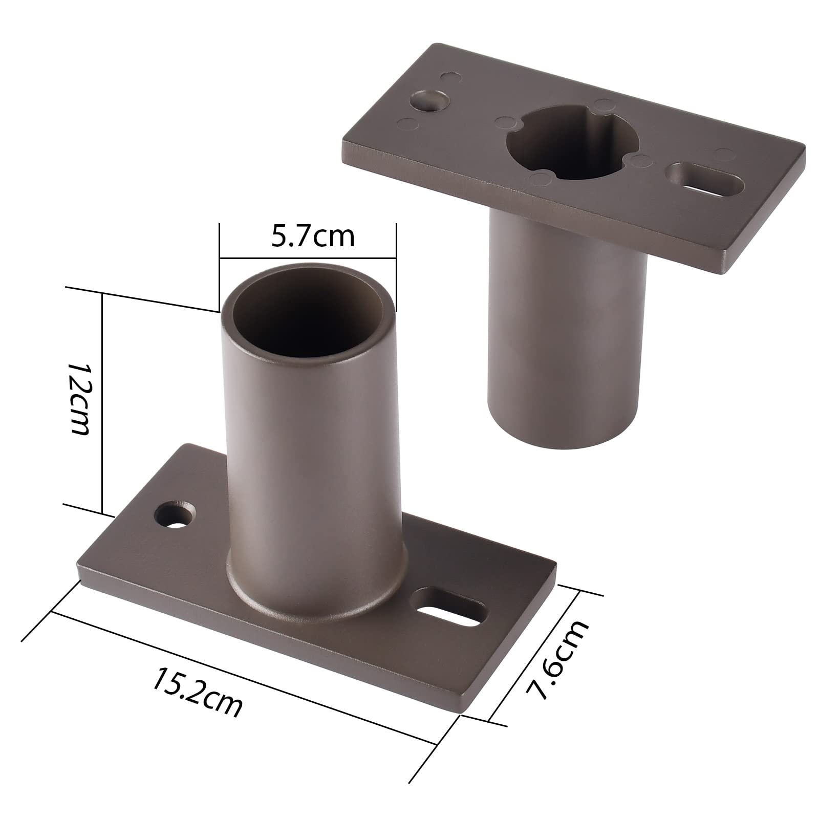 Kccct Slip Fitter Adapter For Outdoor Light Fixtures,Transform The Slip Fitter Into Arm Mounting.Corrosion Resistant Materials Adaptor For Outdoor Flood Light,Parking Lot Lights,Shoebox Light Fixture