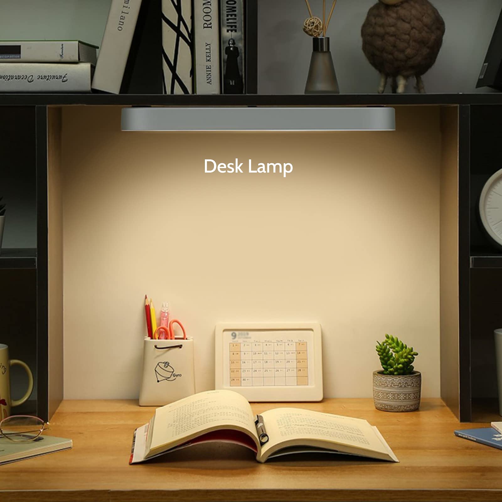 AKSDA Dimmable LED Closet Light Bar, Magnetic & Rechargeable, Short White Model N106 for Kitchen, Cabinet, Stairs, Hallway