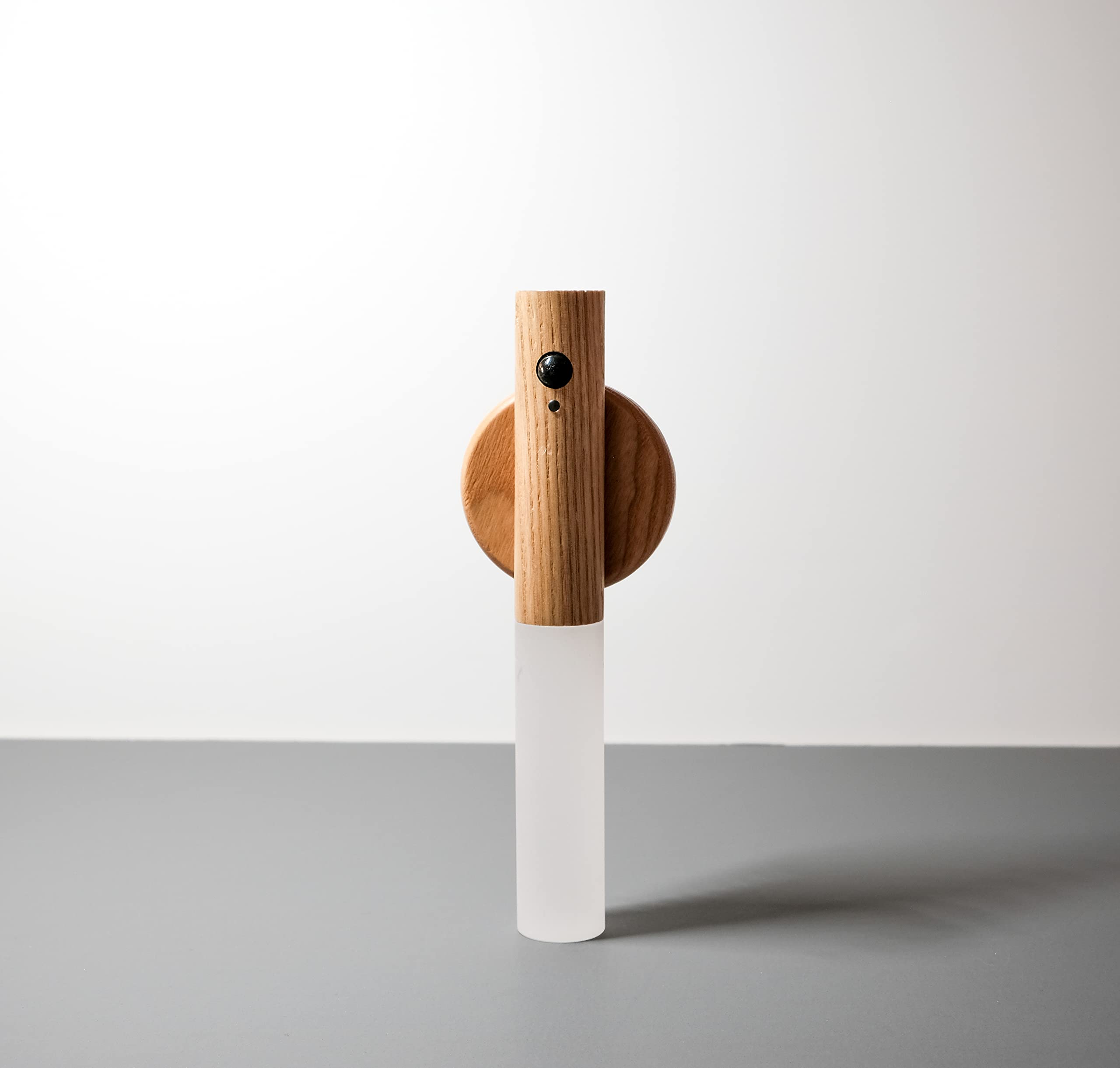 HIREATH Portable Smart LED Motion Sensor Night Light, Rechargeable Wooden Stick Wall Lights, Battery Powered for Living Room, Bedroom, Kidsroom, Bathroom, Hallway, Wardobe.