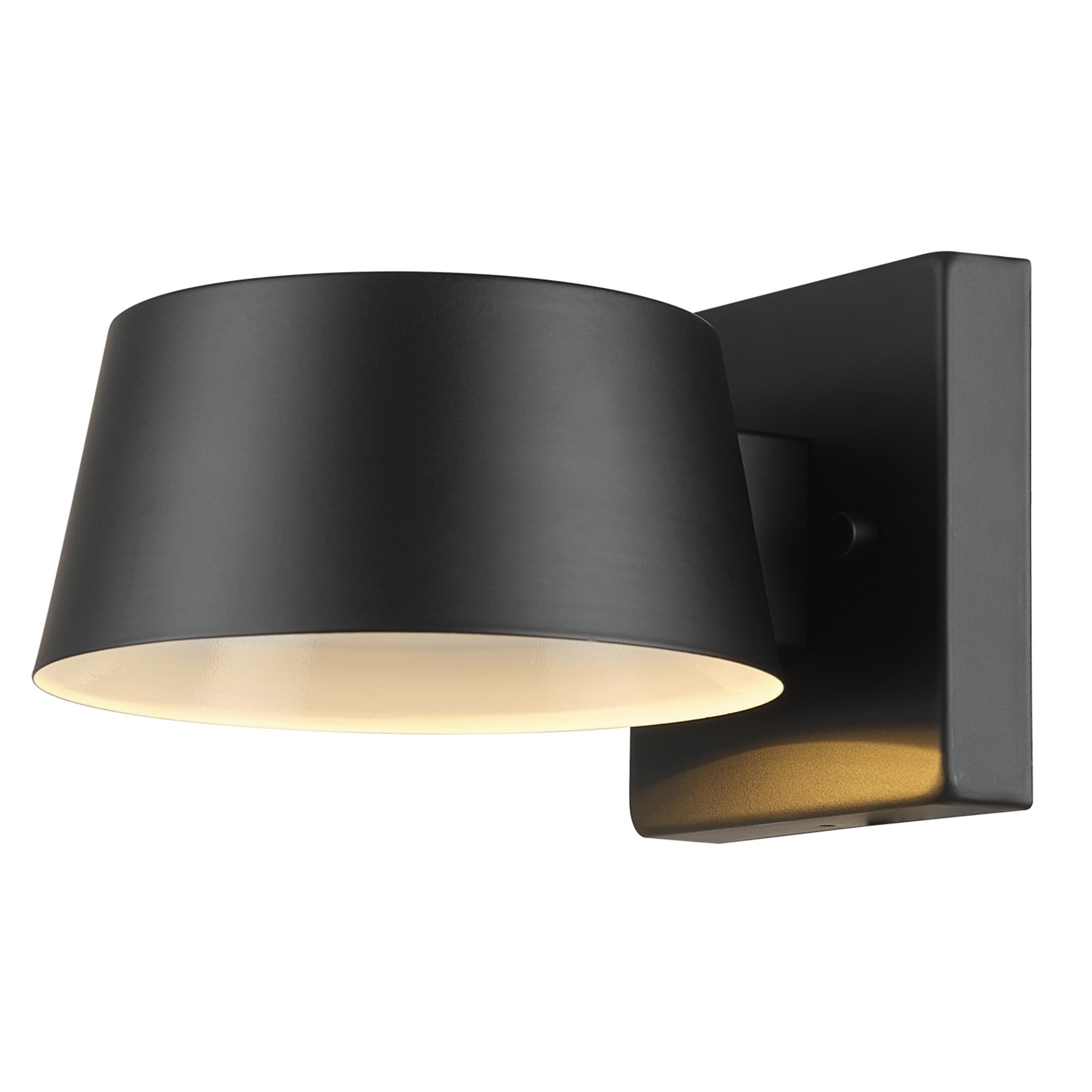 Globe Electric Maisel LED Outdoor Wall Sconce, 8W, 650 Lumens, 2700K, Matte Black, Model 44782, Size 4.92in