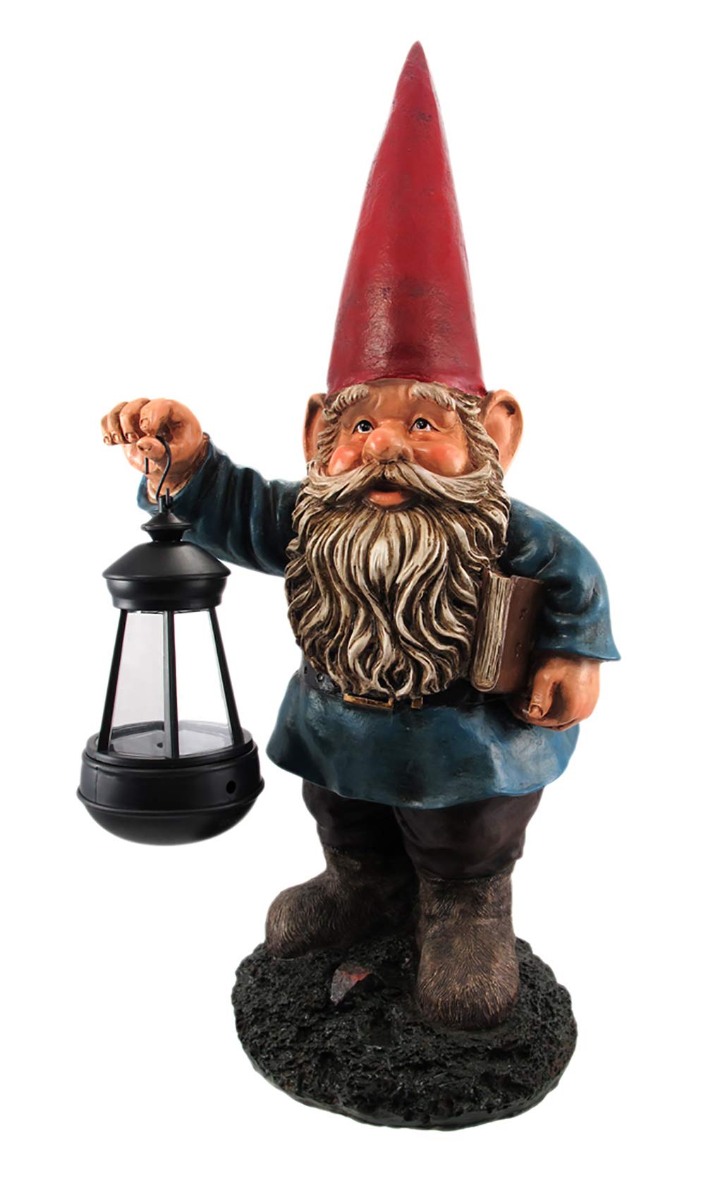 Garden Gnome Holding Lantern Statue