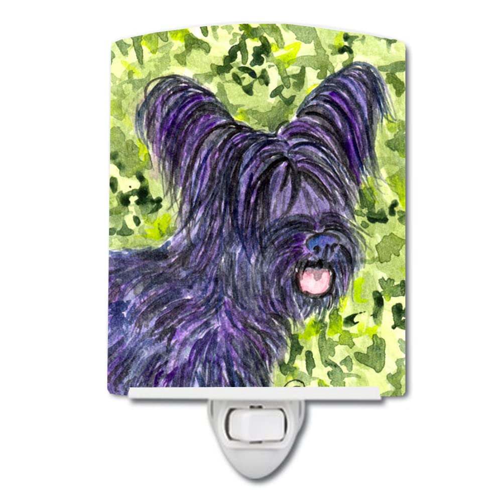 Carolines Treasures Night Light, Ceramic, UL-Certified, 6x4x3 inches, Skye Terrier Model SS8718CNL, Multicolor