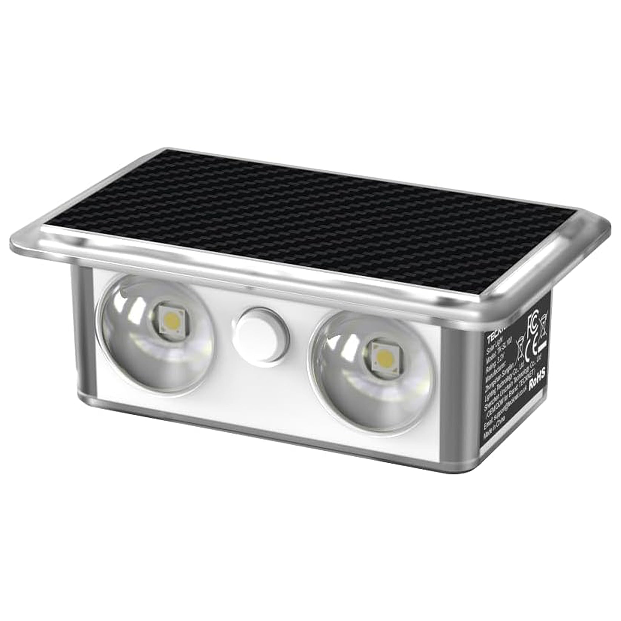 TECKNET Solar Outdoor Up Down Lights, 8 Modes RGB Color Changing Wall Sconces with 35% High Conversion Solar Panel, IP66 Waterpr