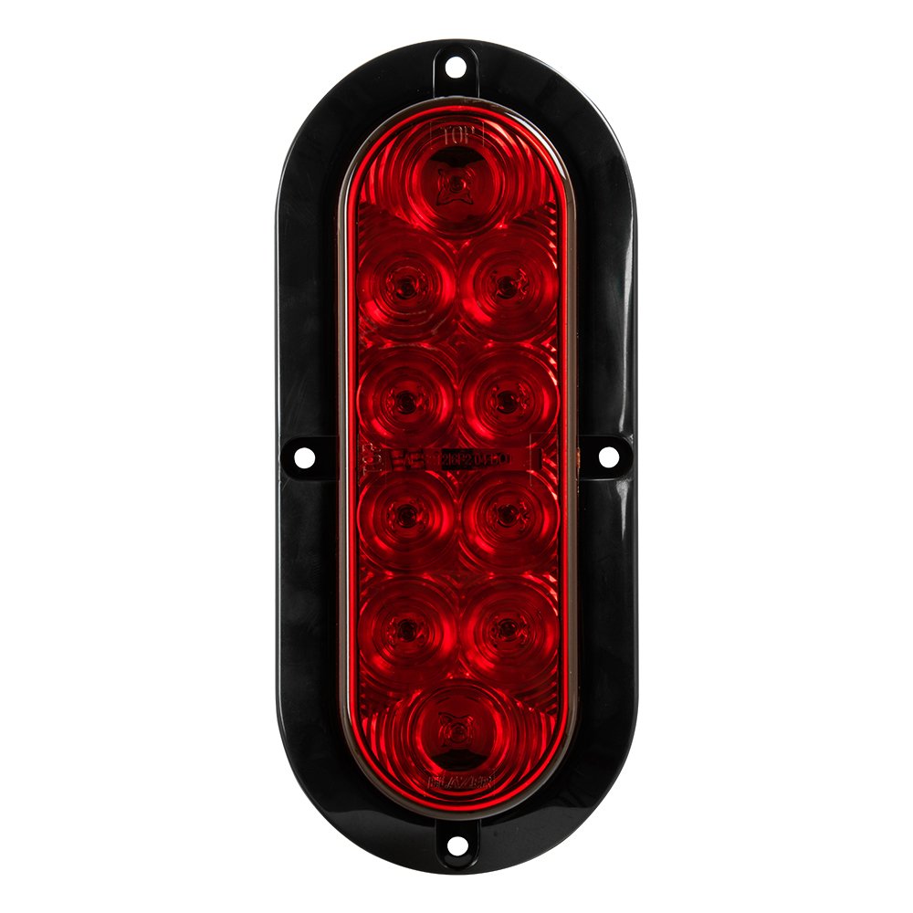 Blazer International C562Rtm 6'' Led Oval Stop/Tail/Turn Light, Red