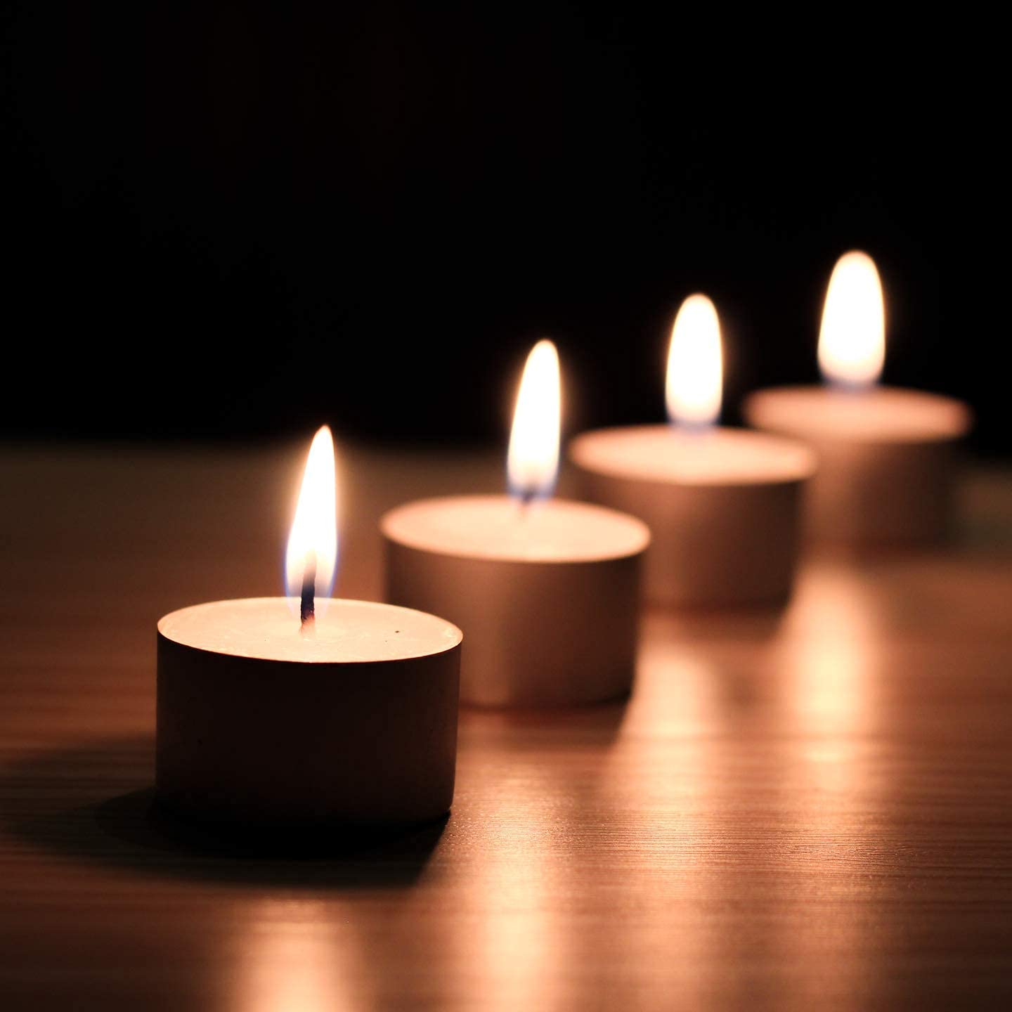 True Decor Wax 7 Hour Long Burning Tealight Candles 20G Jumbo Tea Lights Candle 50 Pcs Unscented Diwali Tea Candles