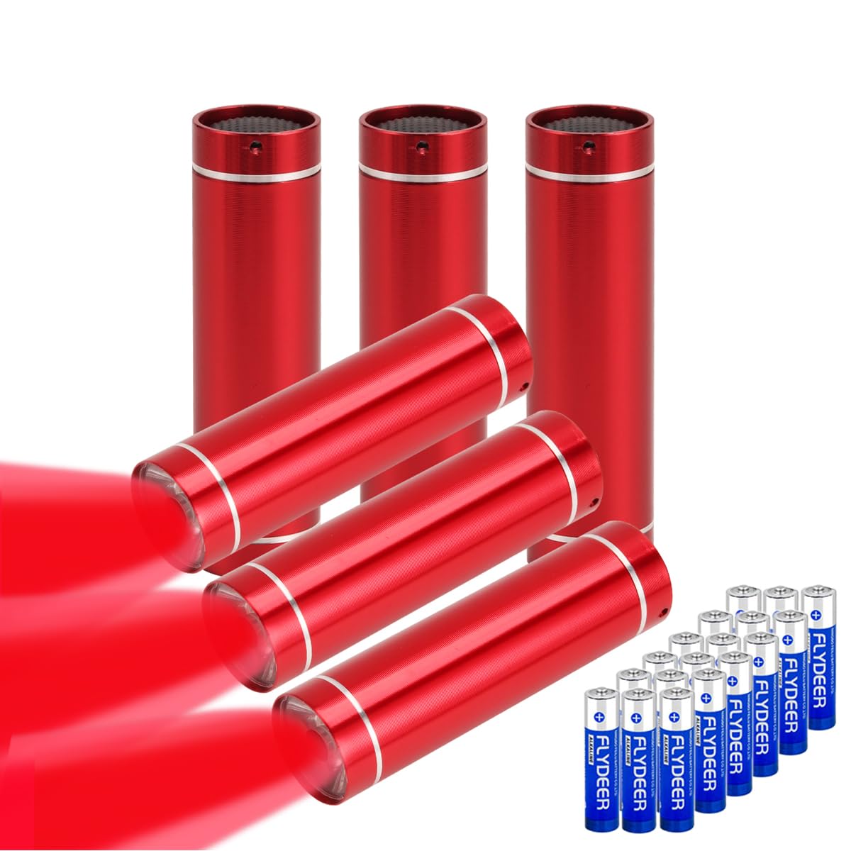 Chase Authentic Kunhe 6 Pack Red Light Mini Led Flashlight Small Flashlights Flash Light For Astronomy Aviation Night Animal Observation