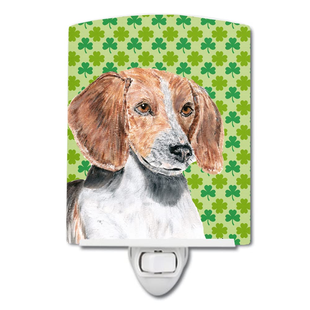 Carolines Treasures Ceramic Night Light, English Foxhound, 6x4x3in, UL-Certified, Multicolor, Model SC9579CNL