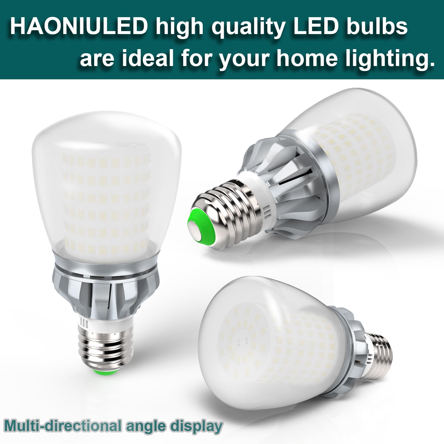 Led Light Bulbs A19 250 Watt Equivalent, Bright Led Bulbs 3670Lm 3000K Warm White, 27W E26 Led Corn Light Bulb Non-Dimmable 2-Pa