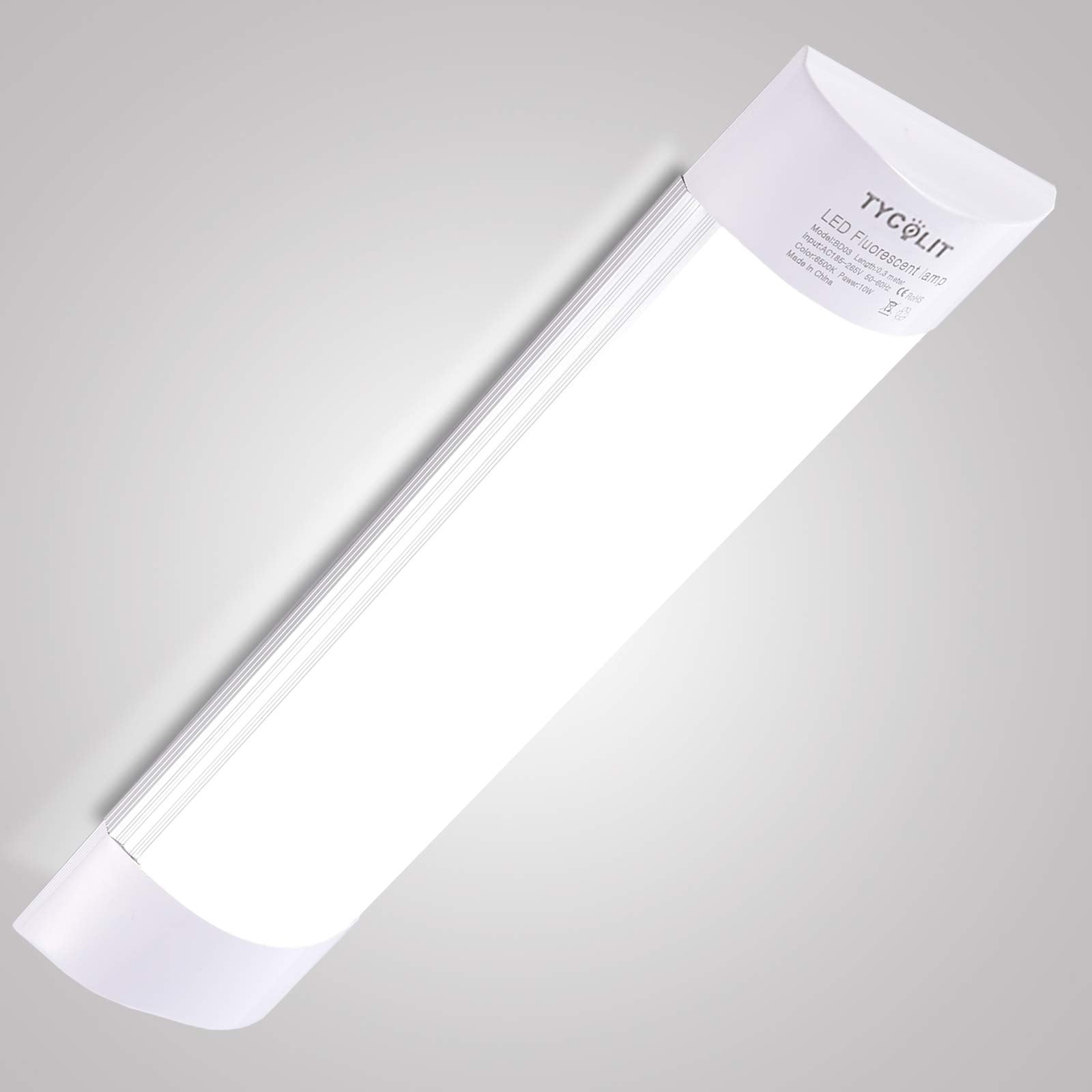 Sararoom 10Pcs 4Ft Led Shop Light Fixture, 40W 4800Lm Cold White For Garage & Office