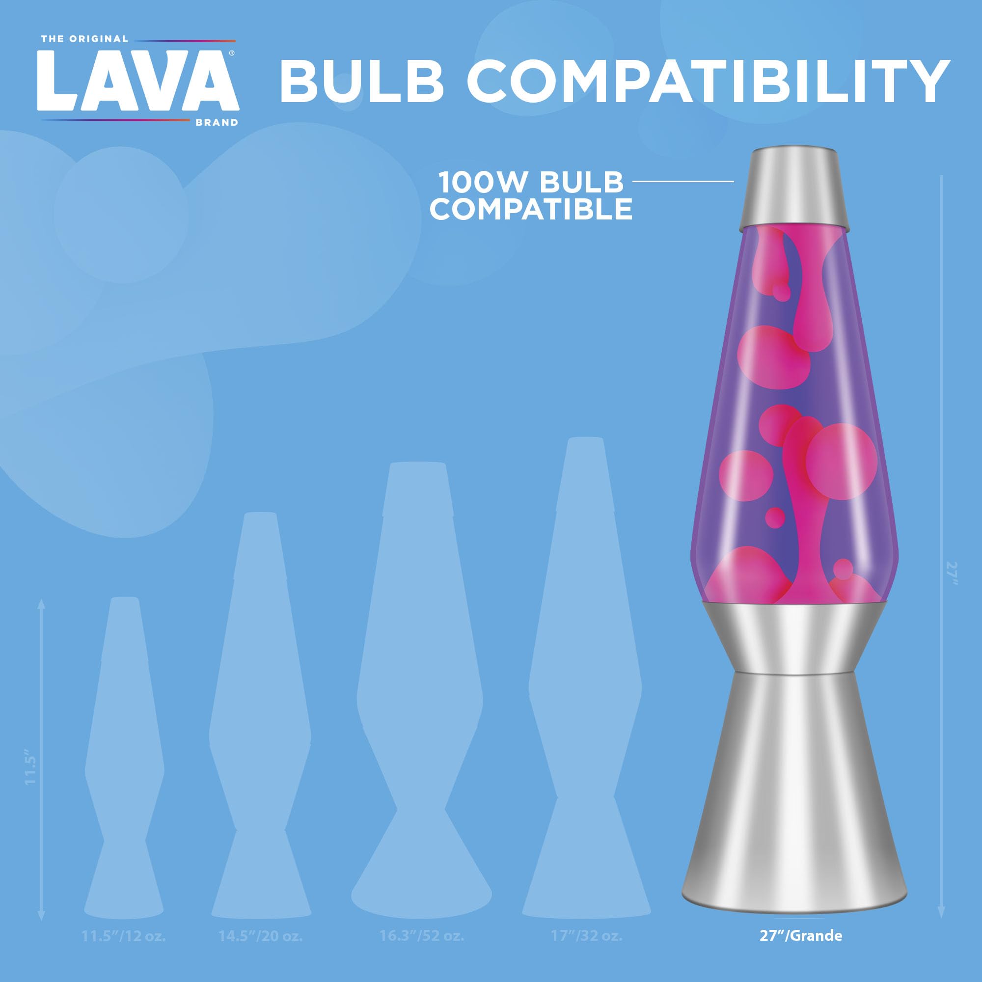Lava 501012 Lava Lamp Replacement Bulb - 100W Glass, Transparent
