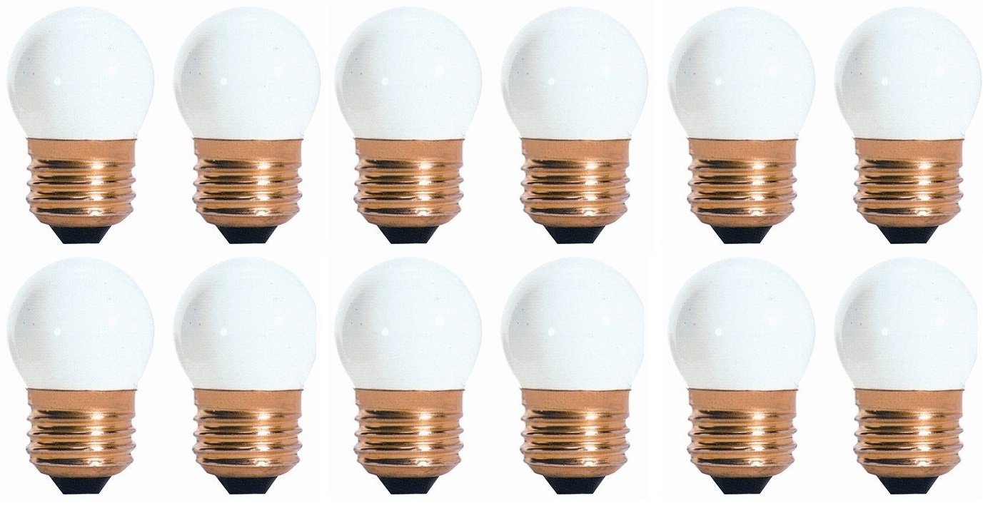 Bulbrite 50 Pack S11 Medium Base Light Bulb, 7.5 Watt, 130 Volt, Ceramic White, 2500 Hour Lifespan