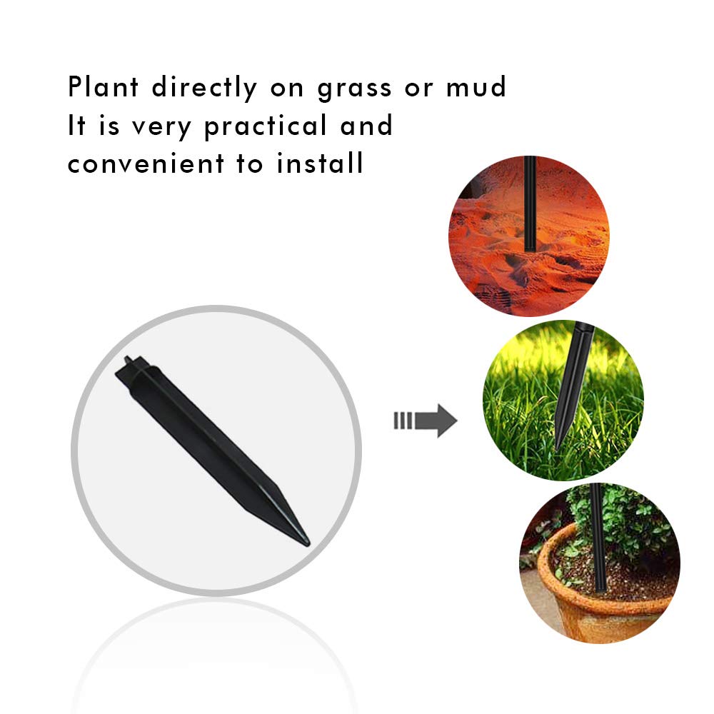 Bebrant Extension And Joint Kits 4-Pack For Solar Flame Torches, 12'' Extension Makes Solar Torches Taller