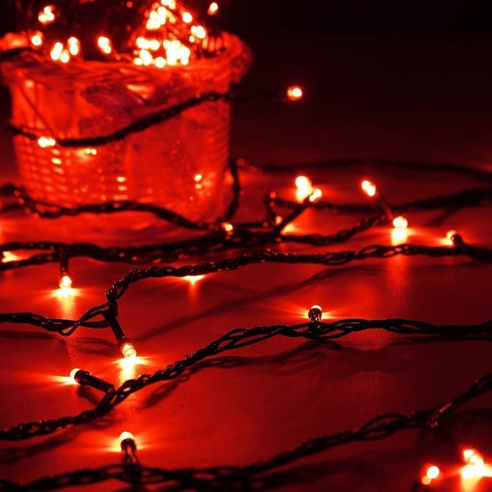 Bhclight 95Ft Green Wire 240 Led Christmas String Lights For Outdoor/Indoor, Plug In Christmas Tree Lights With 8 Modes, Outdoor