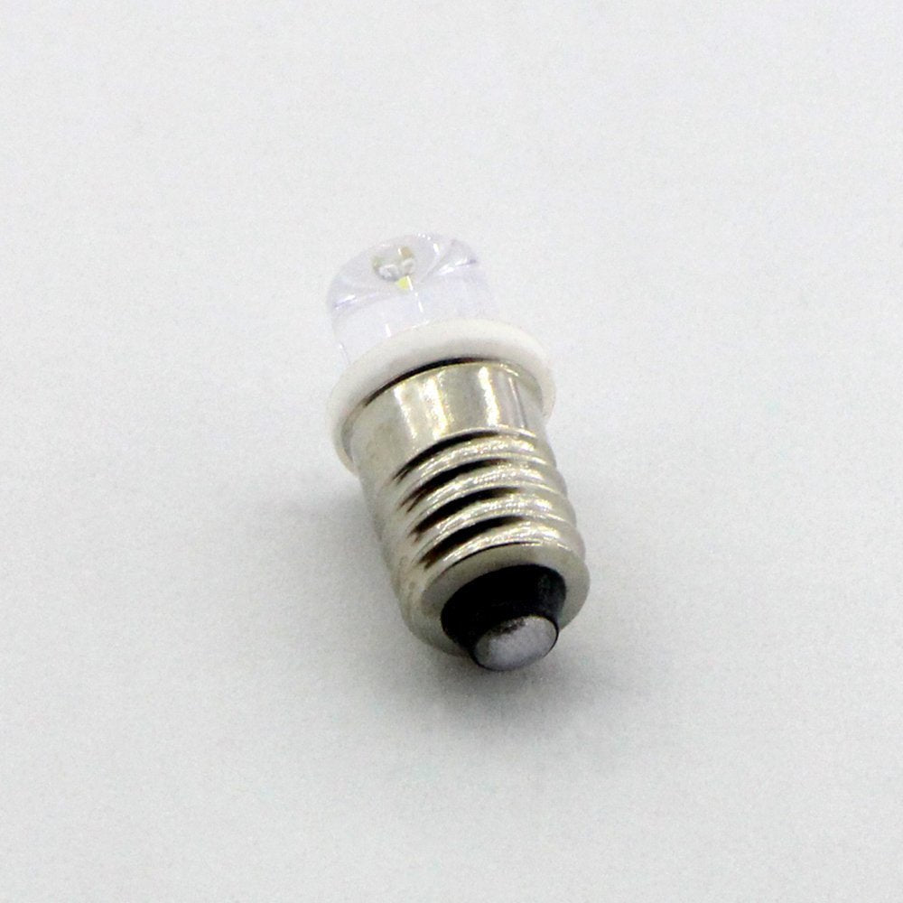 Gutreise 10Pcs E10 Screw 24V Cold White Flood Light Led Bulb Flood Light Lamps +10Pcs E10 Base (24V, Cold White)